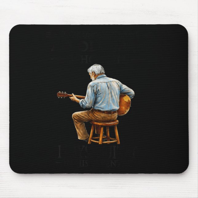 Überschätze niemals einen alten Mann, der Grafikde Mousepad (Vorne)
