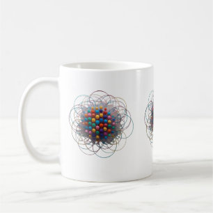 Überschneidende farbige Kreise - Retro Moderne Kla Kaffeetasse