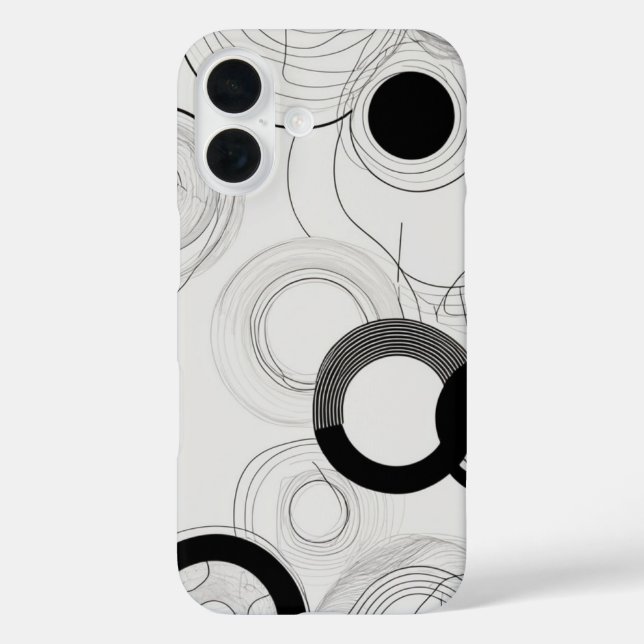 Überschneidung von Circles Line Art Case-Mate iPhone Hülle (Rückseite)