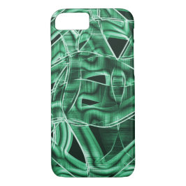 Überschneidungen und Kreuzungen von grünen Acrylat Case-Mate iPhone Hülle