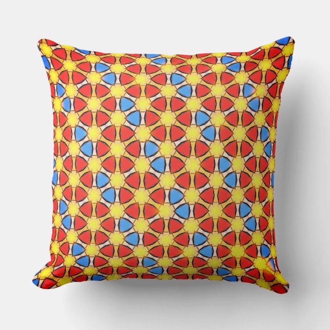 Überschneidungen von Farbkreisen Kissen (Vorderseite)