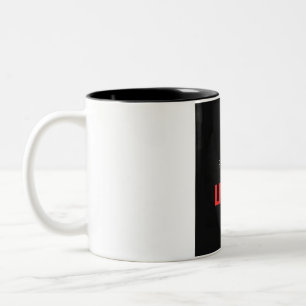 Überschreite deine Grenzen Kraftdreikampf-Gym-Moti Zweifarbige Tasse