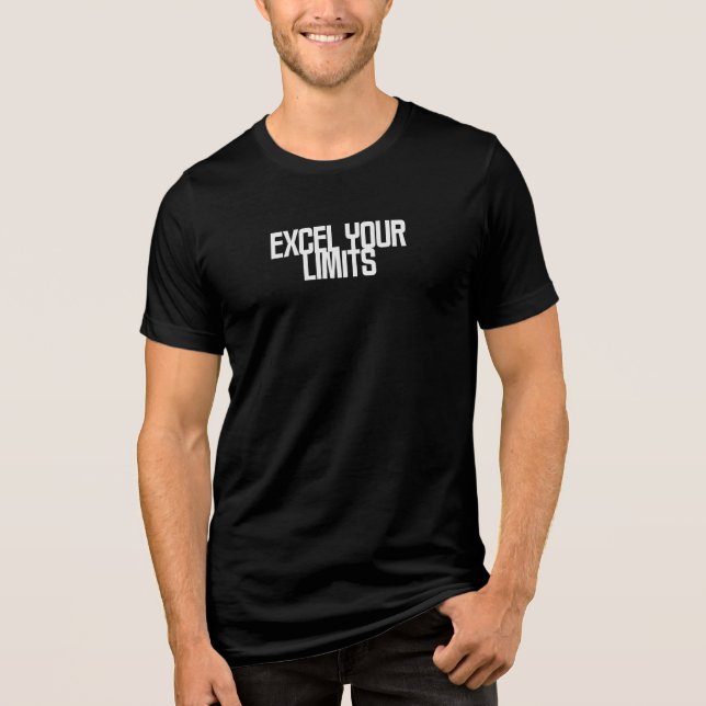 Überschreite Deine Grenzen Spreadsheet Pro Daten D Tri-Blend Shirt (Vorderseite)