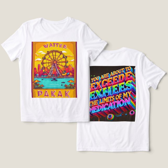 Überschreiten der Grenzen des T - Shirt "Meine Med (Design Vorderseite & Rückseite)