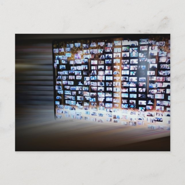 Überschreiten von Online-Grenzen Postkarte (Vorderseite)