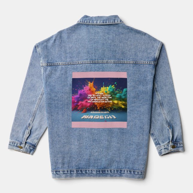 Überschreitung der Dosierung Jeansjacke (Rückseite)