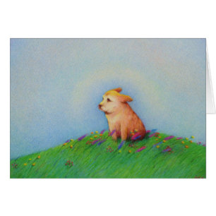 Überschrift:  Himmel - wunderschöner goldener Hund