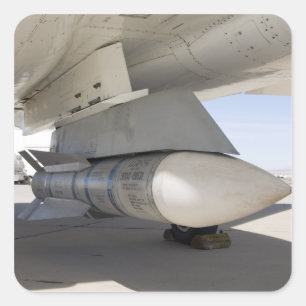 Überschussnavy-Phoenix-Raketen Quadratischer Aufkleber