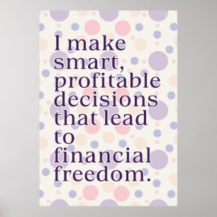 Überschwängliches Affirmationposter Poster