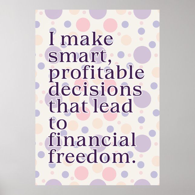 Überschwängliches Affirmationposter Poster (Vorne)