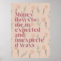 Überschwängliches Affirmationposter