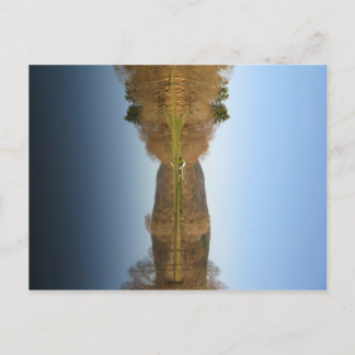 Überschwemmter Golfplatz Postkarte