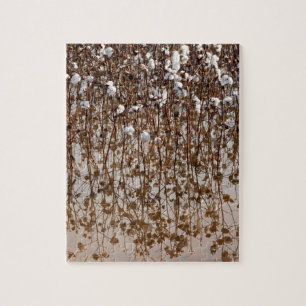 Überschwemmtes Baumwollgossypium-Feld Puzzle