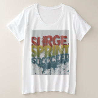 Überschwemmung, Sprint, Erfolg Große Größe T-Shirt
