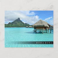 Überseebad Bora Bora Bar Postkarte