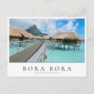 Überseebad Bora Bora, Französisch-Polynesien Postkarte