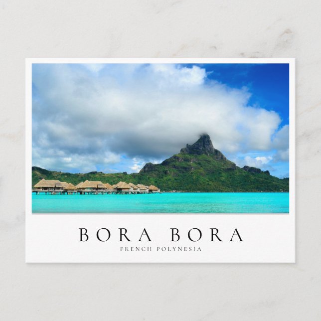 Überseegebiet und Insel Bora Bora, Polynesien Postkarte (Vorderseite)