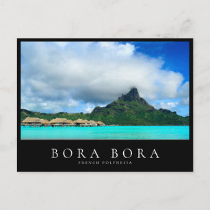 Überseegebiet und Insel Bora Bora, Polynesien Postkarte