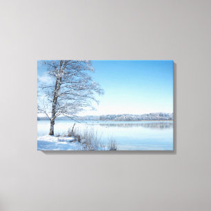 Übersehene Winterlandschaft Leinwanddruck