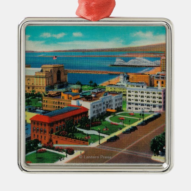 Übersehenozean-Allee, Auditorium zeigend Ornament Aus Metall (Vorne)