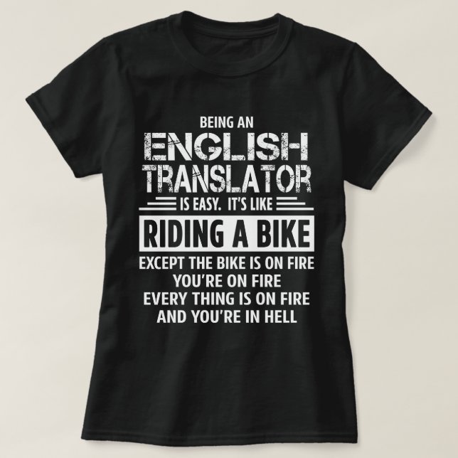 Übersetzer für Englisch T-Shirt (Design vorne)