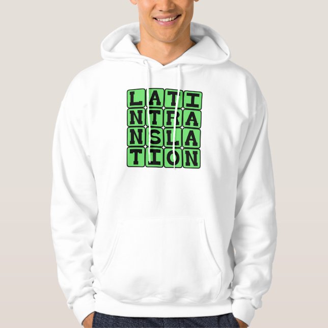 Übersetzung ins Lateinische Hoodie (Vorderseite)