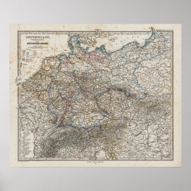 Übersicht über das Deutsche Reich Poster (Vorne)