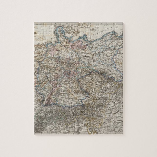 Übersicht über das deutsche Reich Puzzle (Vertikal)