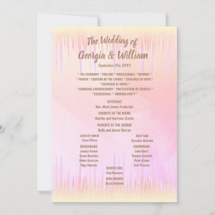 Übersicht über das Dusty Pink Peach Icicle Wedding Einladung