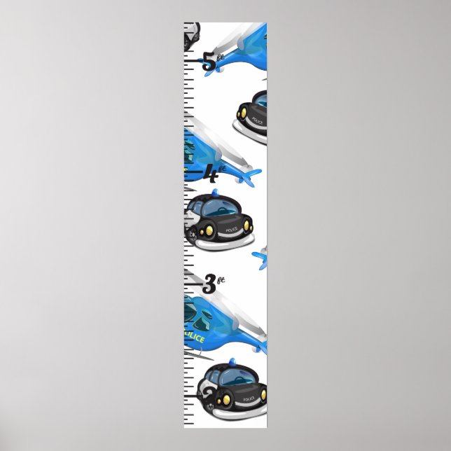 Übersicht über das Wachstum von Polizei, Krankenwa Poster (Vorne)