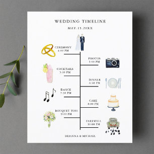 Übersicht über den Hochzeitstag