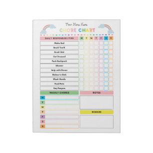 Übersicht über den Notepad für Kinder und zu verwe Notizblock