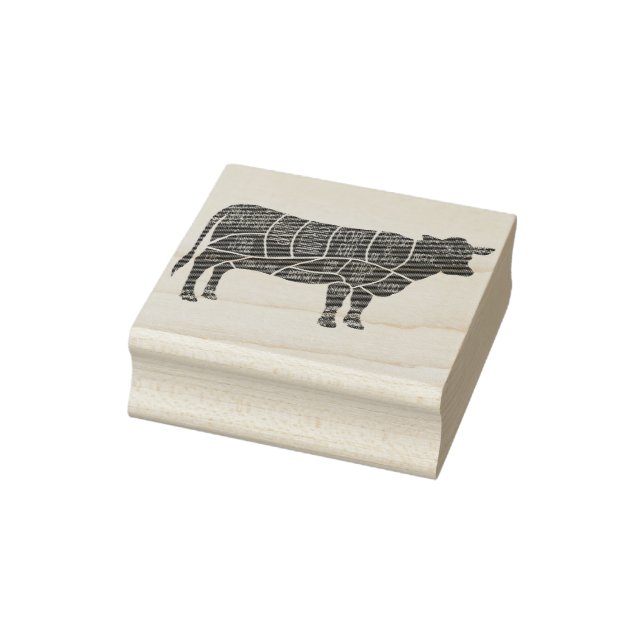 Übersicht über den Rinderbutter Gummistempel (Stempel)