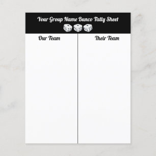 Übersicht über die Bunco Dice Flyer