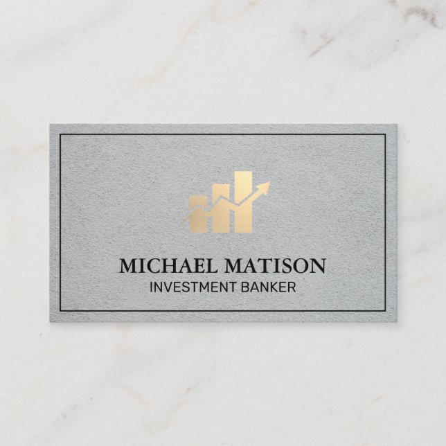 Übersicht über die finanziellen Bar | Bestandsanal Visitenkarte (Vorderseite)