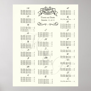 Übersicht über die Hochzeitssondersitzungen Poster