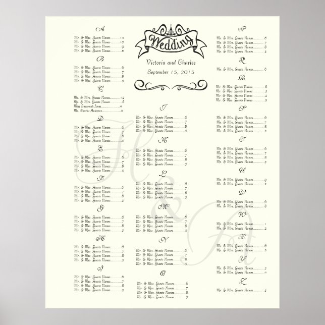 Übersicht über die Hochzeitssondersitzungen Poster (Vorne)