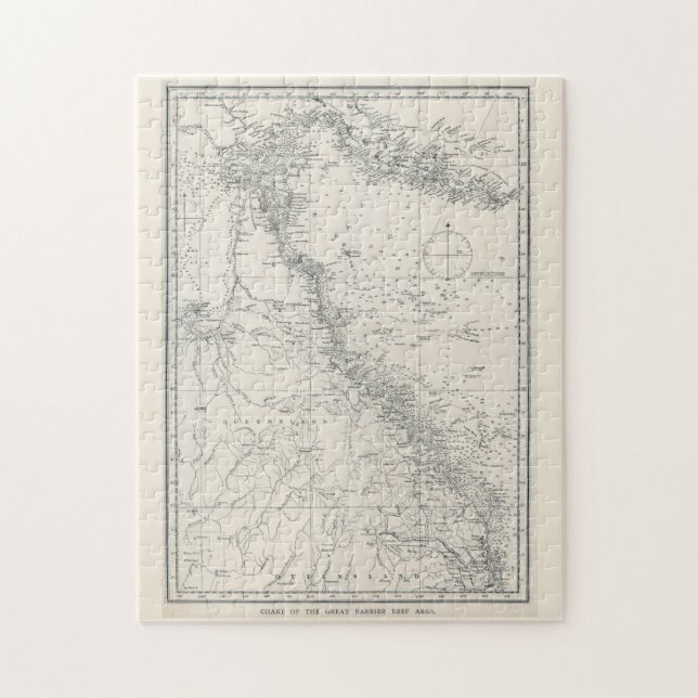 Übersicht über die Karte des Gebiets "Great Barrie Puzzle (Vertikal)