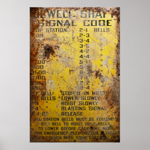 Übersicht über die Kommunikation von Mine Shaft Poster