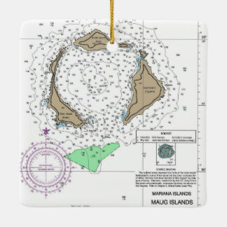 Übersicht über die Marianen-Inseln auf Mauretanien Keramikornament