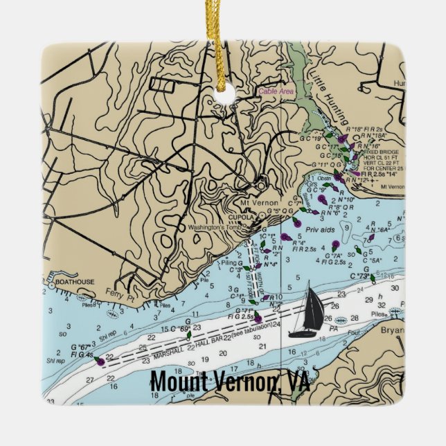 Übersicht über die Vernon-VA Keramikornament (Vorderseite)