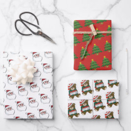 Übersicht über die Weihnachtswrapping-Papier Geschenkpapier Set