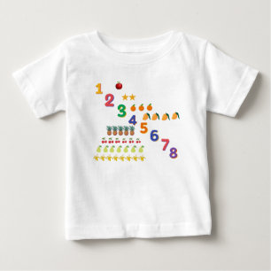 Übersicht über die Zahl der Früchte für Kinder Baby T-shirt