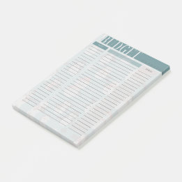 Übersicht Übersicht über den Budgetracker Snowman  Post-it Klebezettel