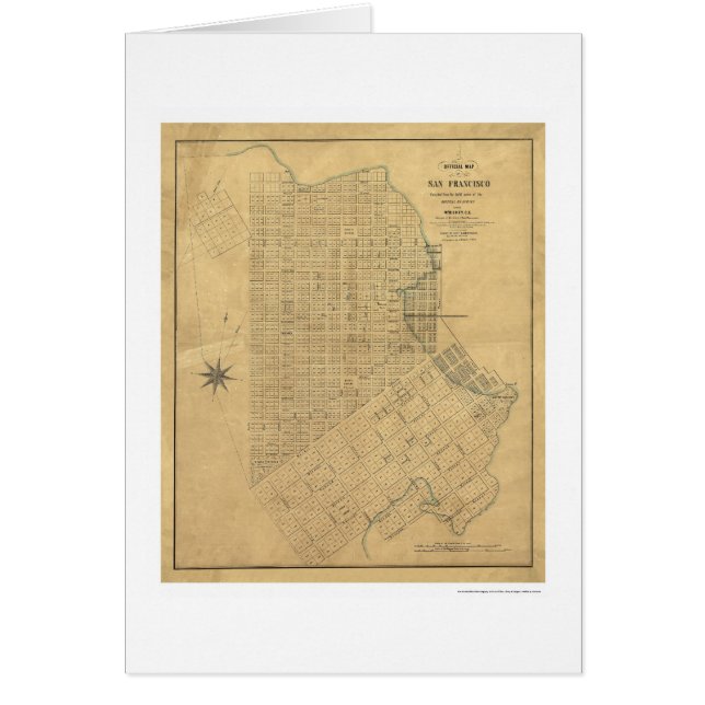 Übersicht von San Francisco durch Michelin 1849 (Vorne)