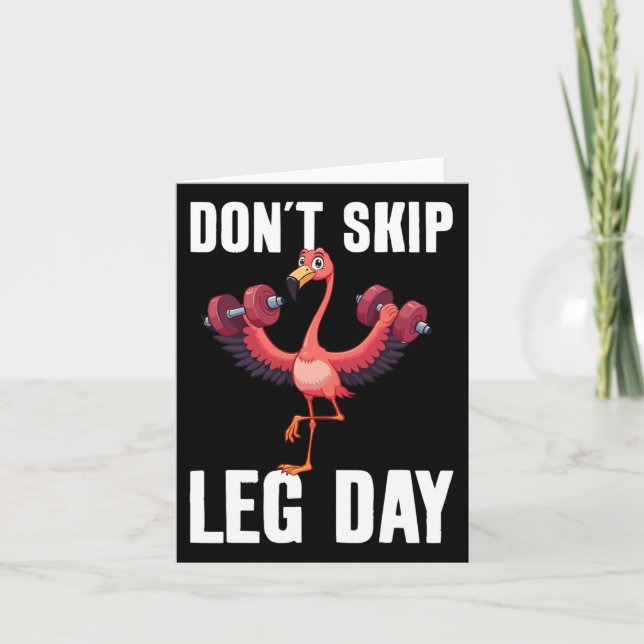 Überspringe den Leg Day nicht Karte (Vorderseite)