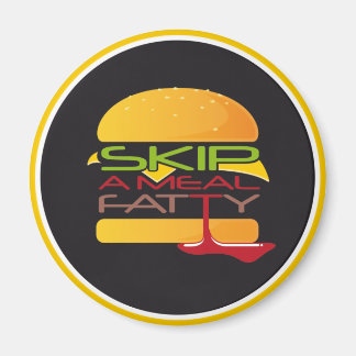 Überspringe einen Kühlschrankmagnet mit fettem Ess Magnet