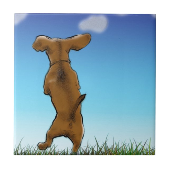 Überspringen der Dackel Fliese (Vorderseite)