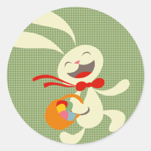 Überspringen Ostersonne Runder Aufkleber