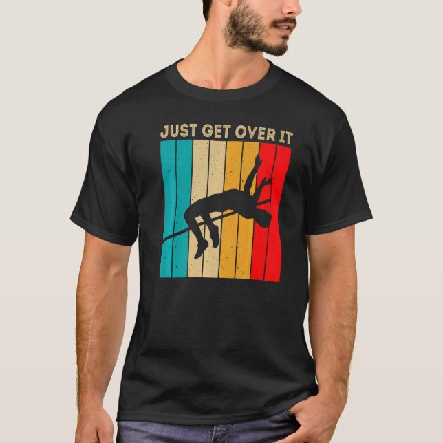 Überspringen Sie es einfach hoch springende Retro- T-Shirt (Vorderseite)